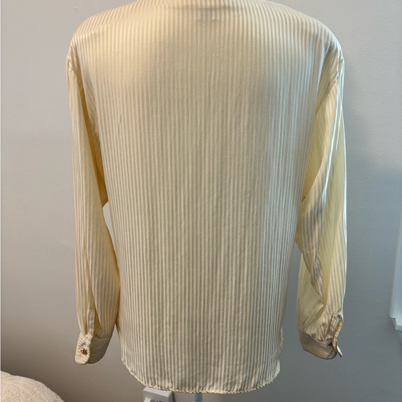 100% SILK 80s VINTAGE DIOR CHEMISE BUTTON-UP SHIRT - Picture 2 of 9